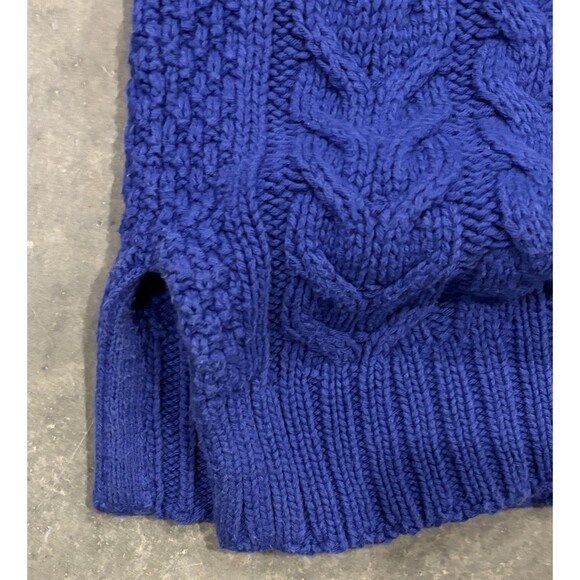 Lauren Ralph Lauren Women's 1X Crew Neck Pullover Sweater Purple Chunky Knit - Picture 5 of 6